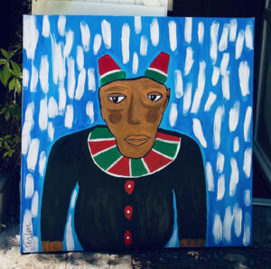 Charlot (100x100 cm,art figuratif)