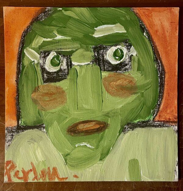 Charlotte (25x25cm, art figuratif)