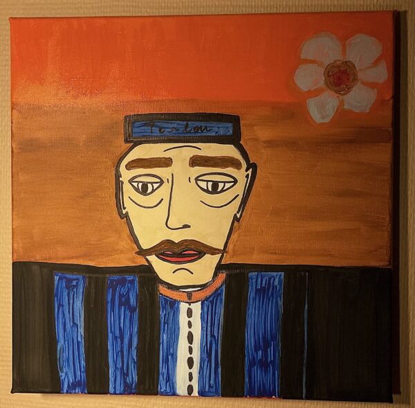 Pablo (38x38cm, art figuratif)