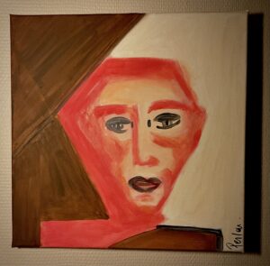 Laura (38x38cm, art figuratif)