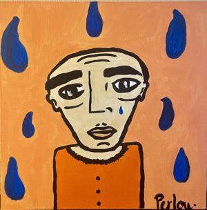 Tears Tears (30x30cm, art figuratif)