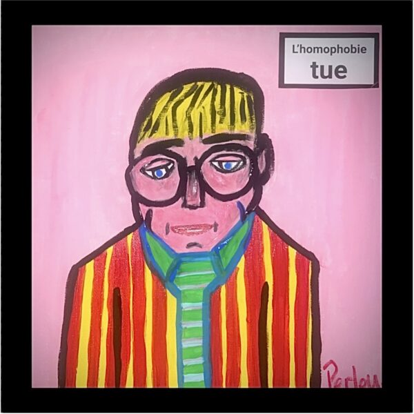 En Hommage à David H (25x25cm)