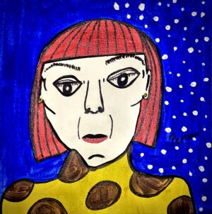 En hommage à Yayoi Kusama En hommage à Yayoi Kusama (25x25cm)